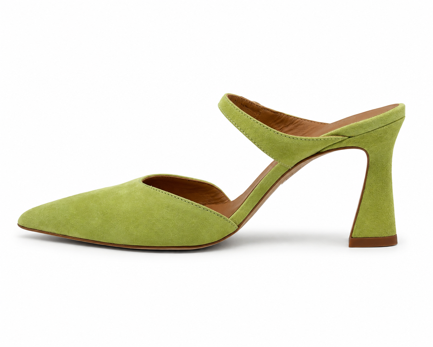 Décolleté Camille Verde Salvia in Suede