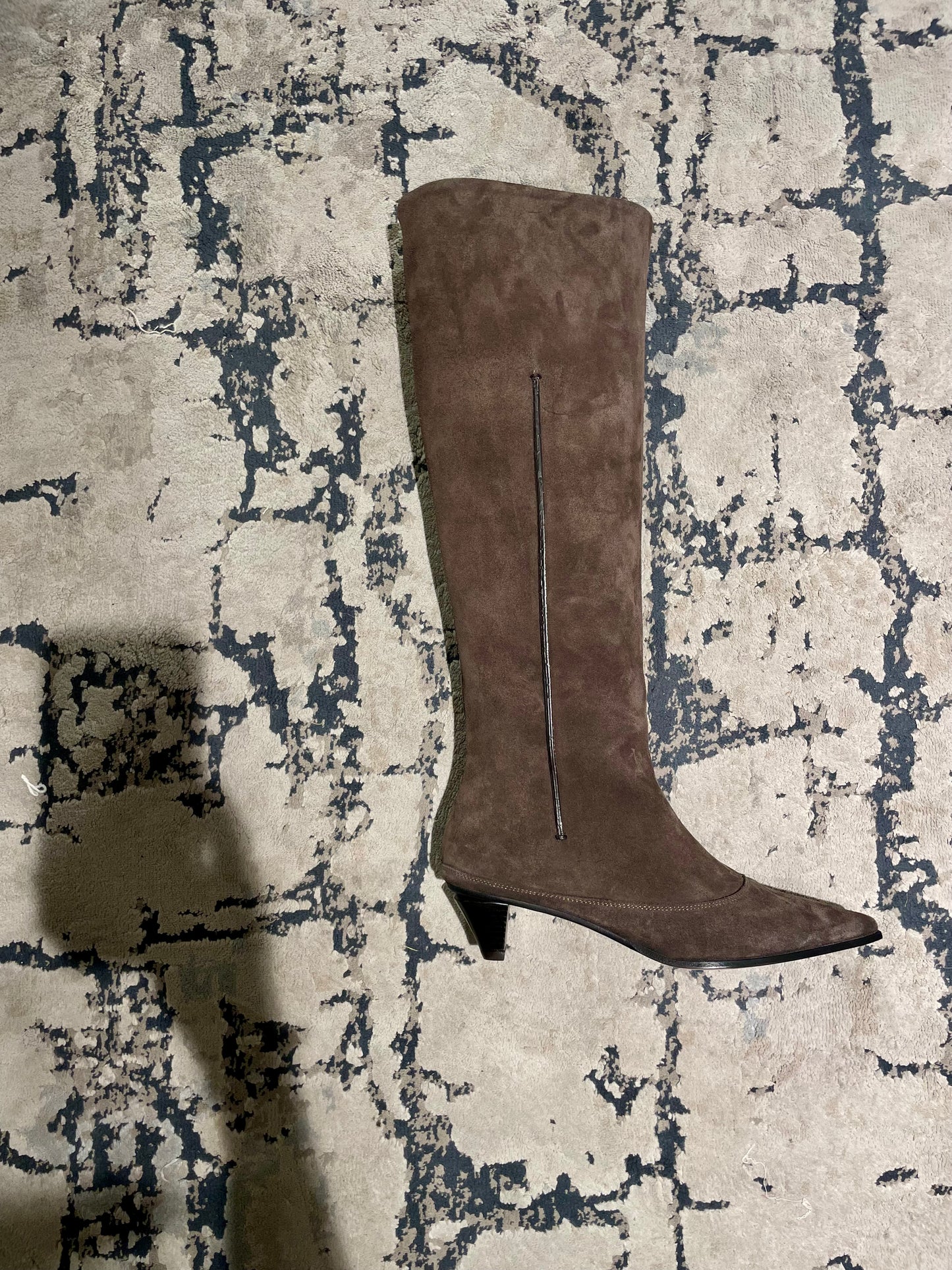 Stivale al ginocchio in suede