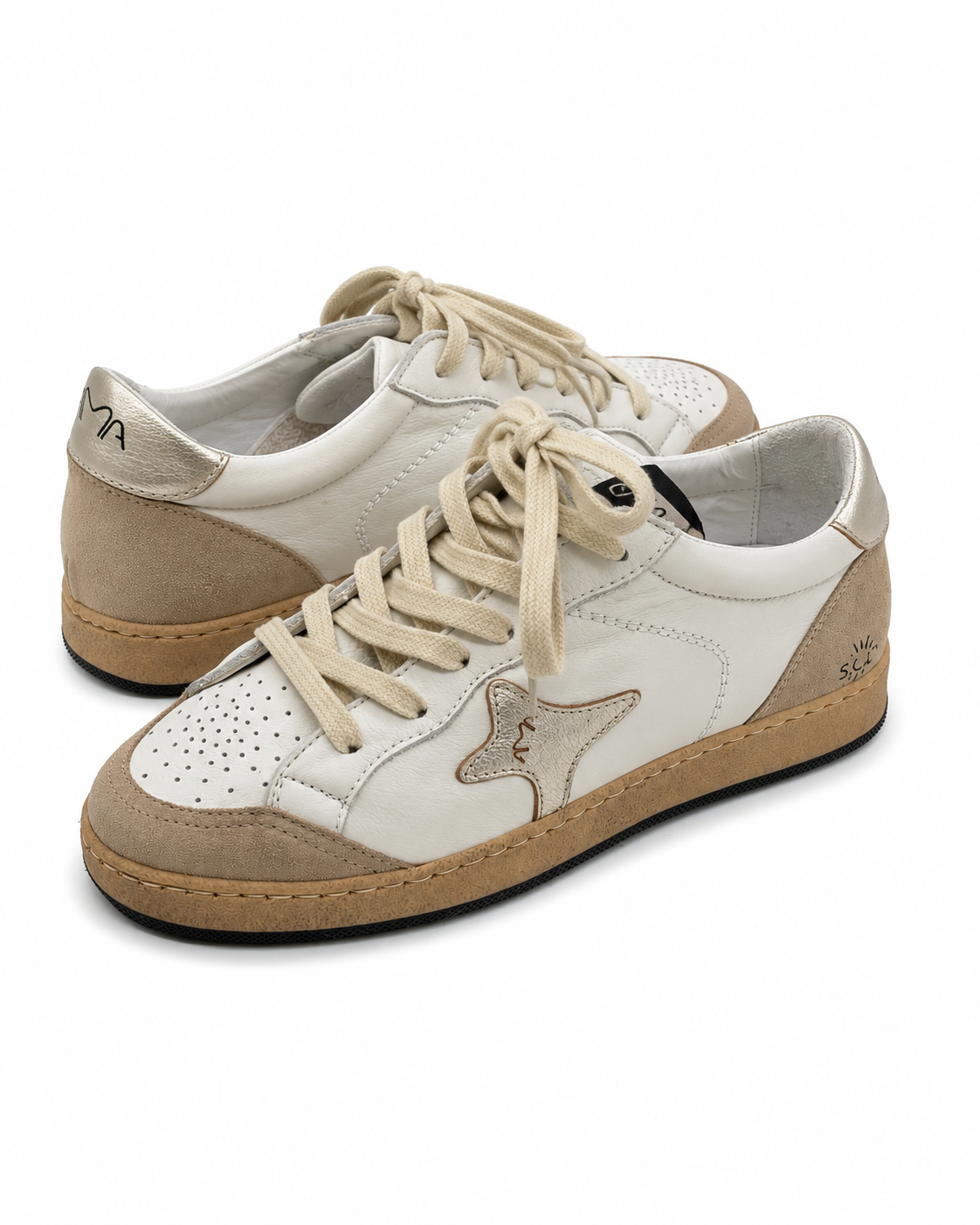 Sneakers Bianche e Beige