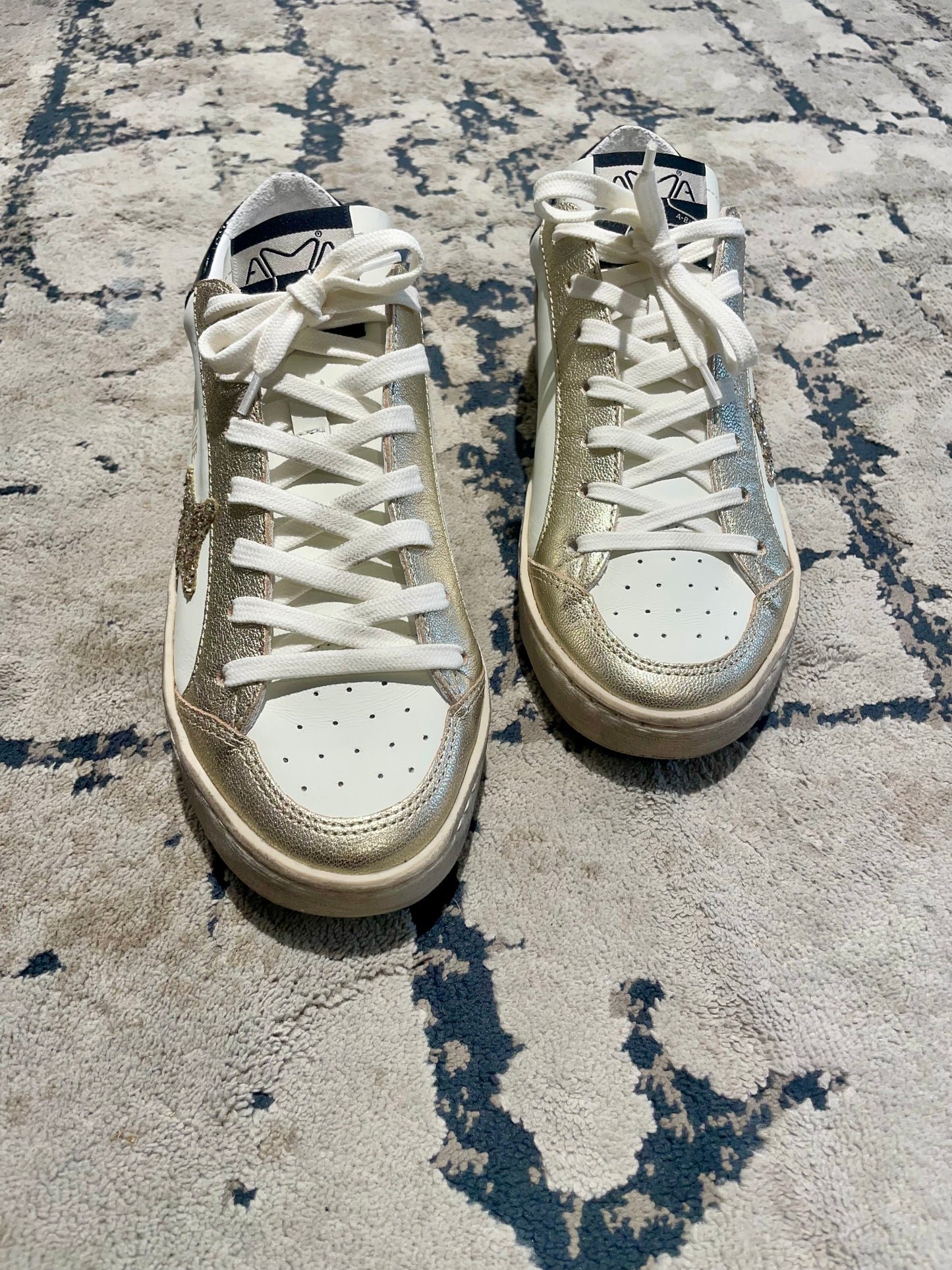Sneakers bianca/oro
