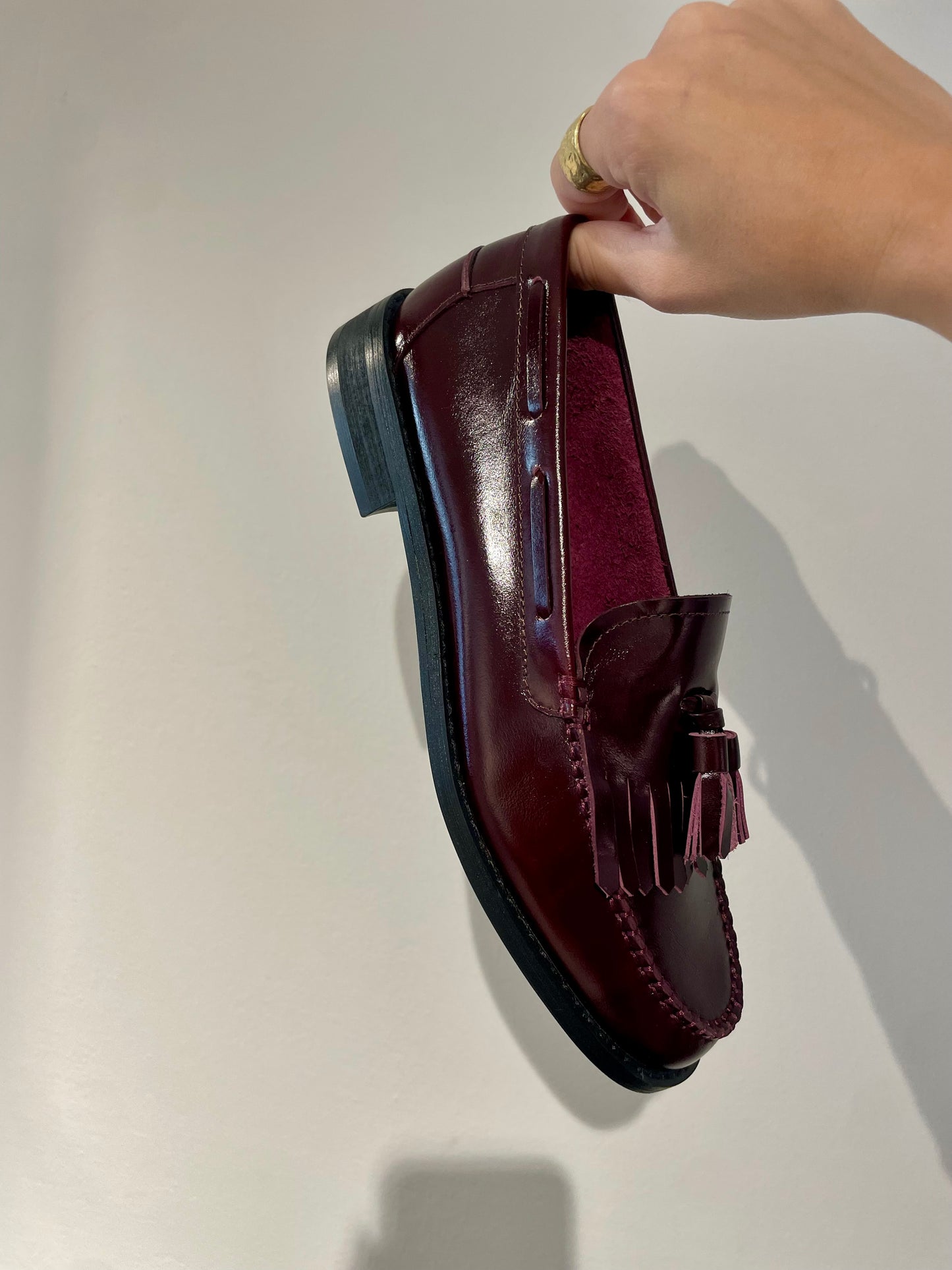 Mocassino con nappe