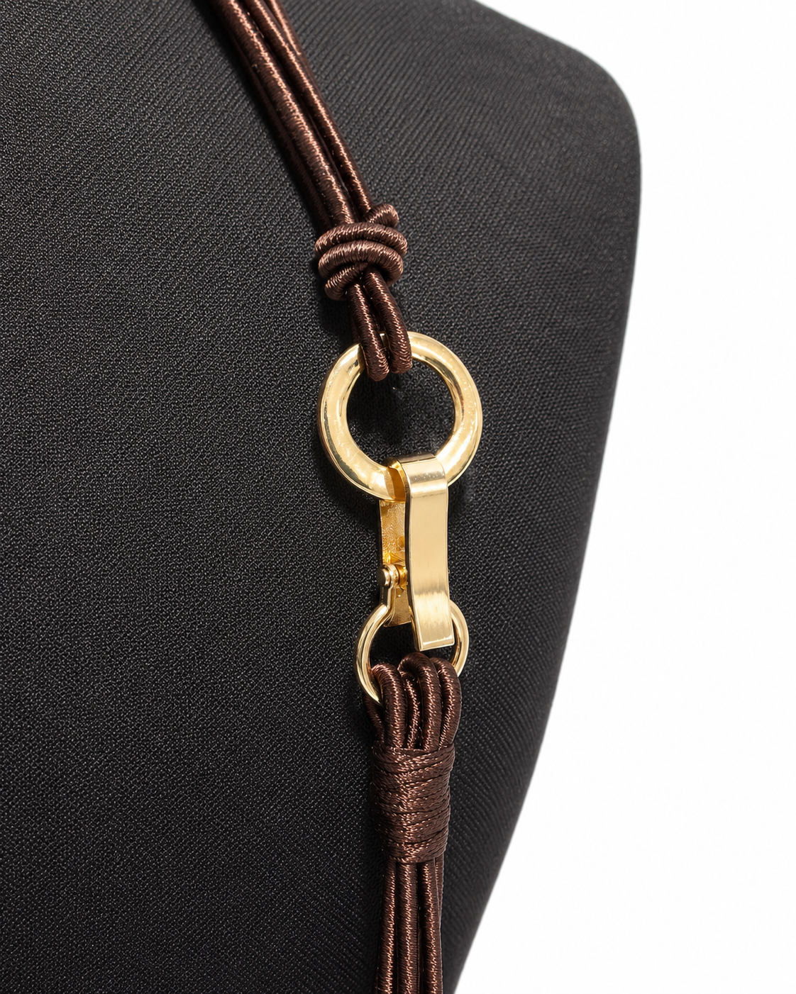 Collana nodo marrone