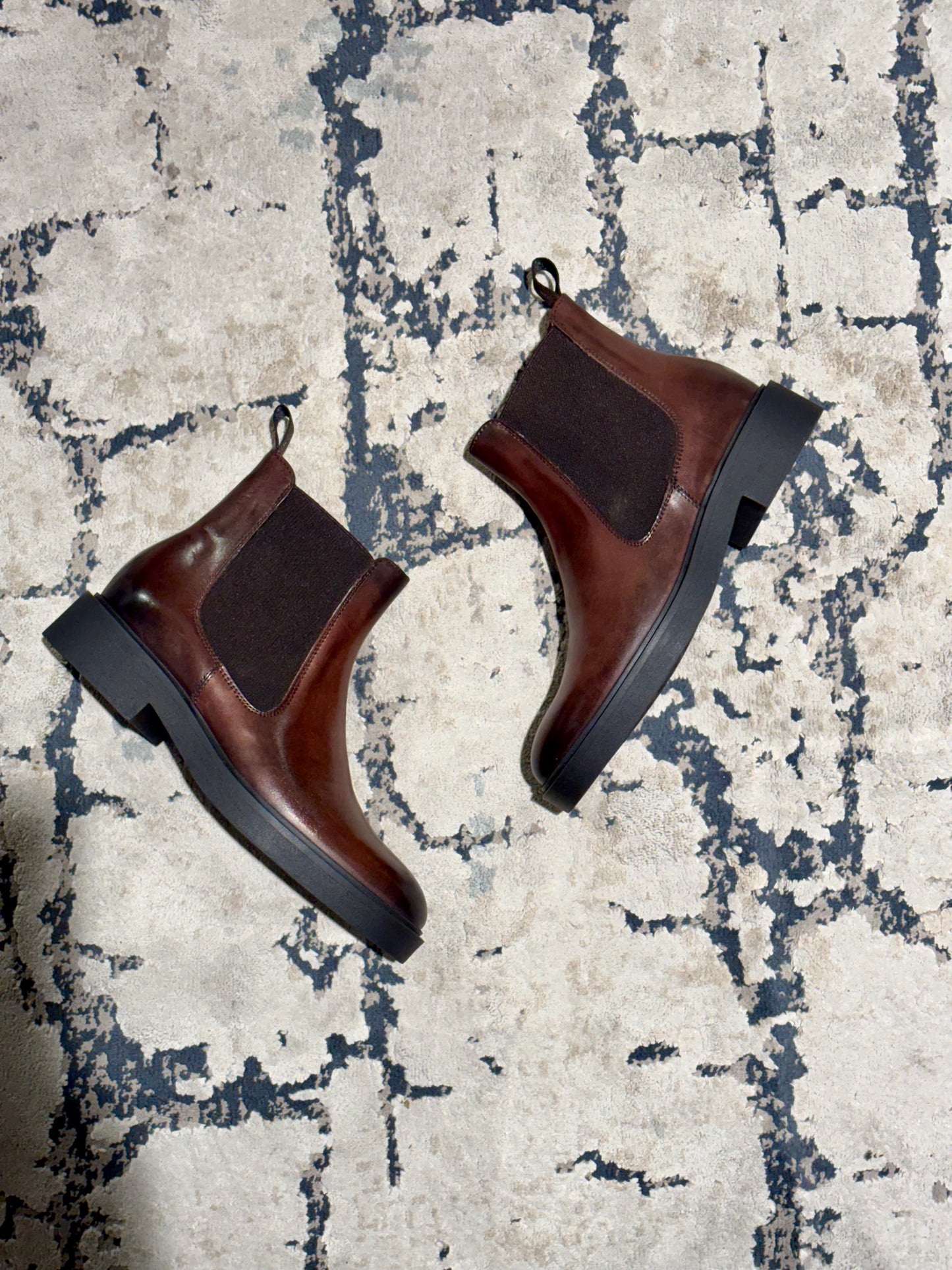 Stivaletti Chelsea in pelle marrone