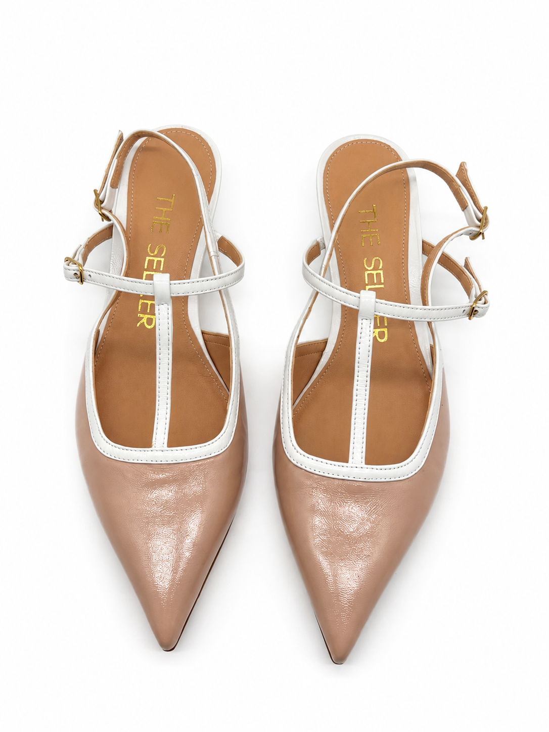 Slingback Bicolor Cipria
