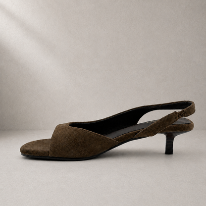 Sandalo Slingback Suede