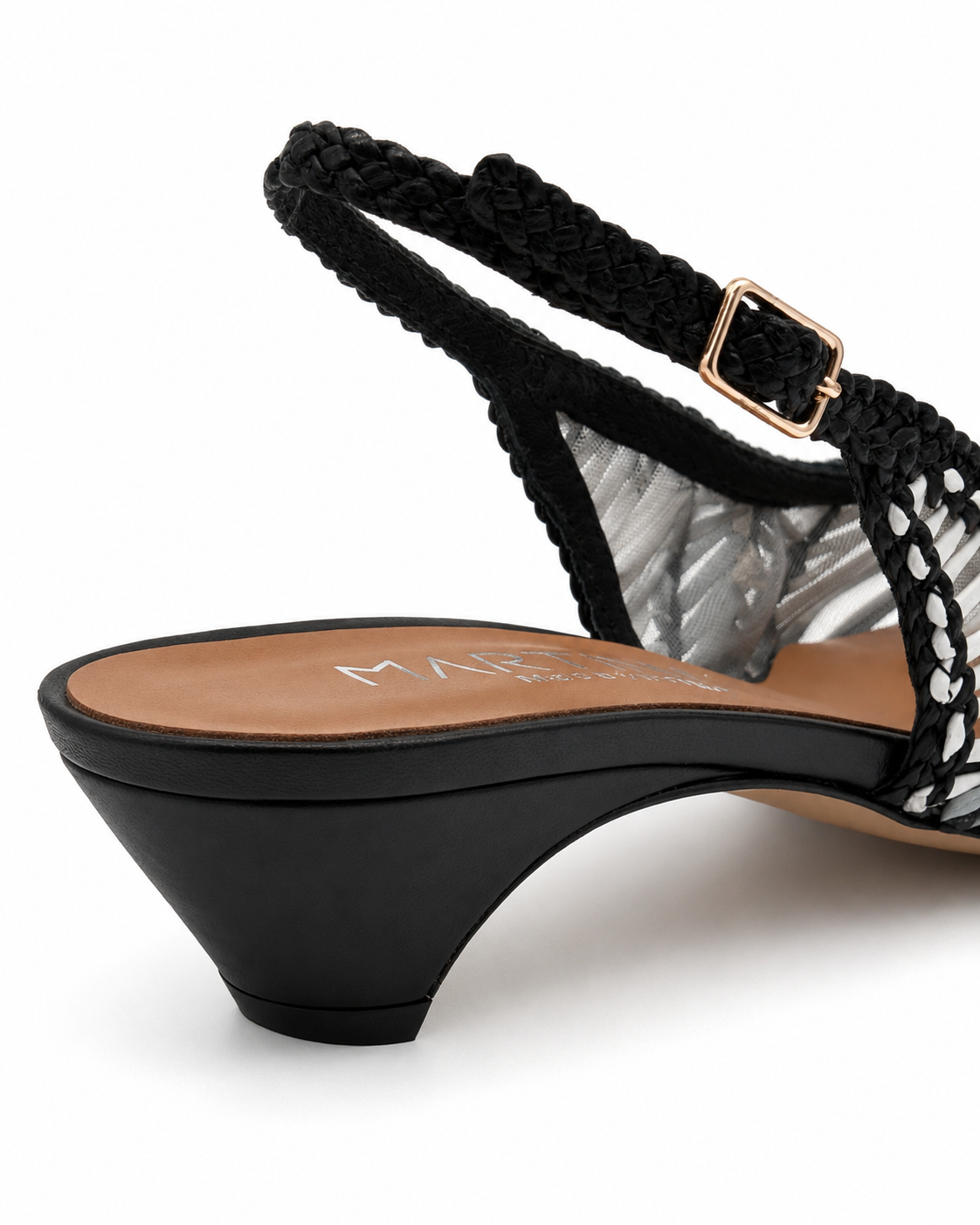 Slingback Martina T con Intreccio Grafico