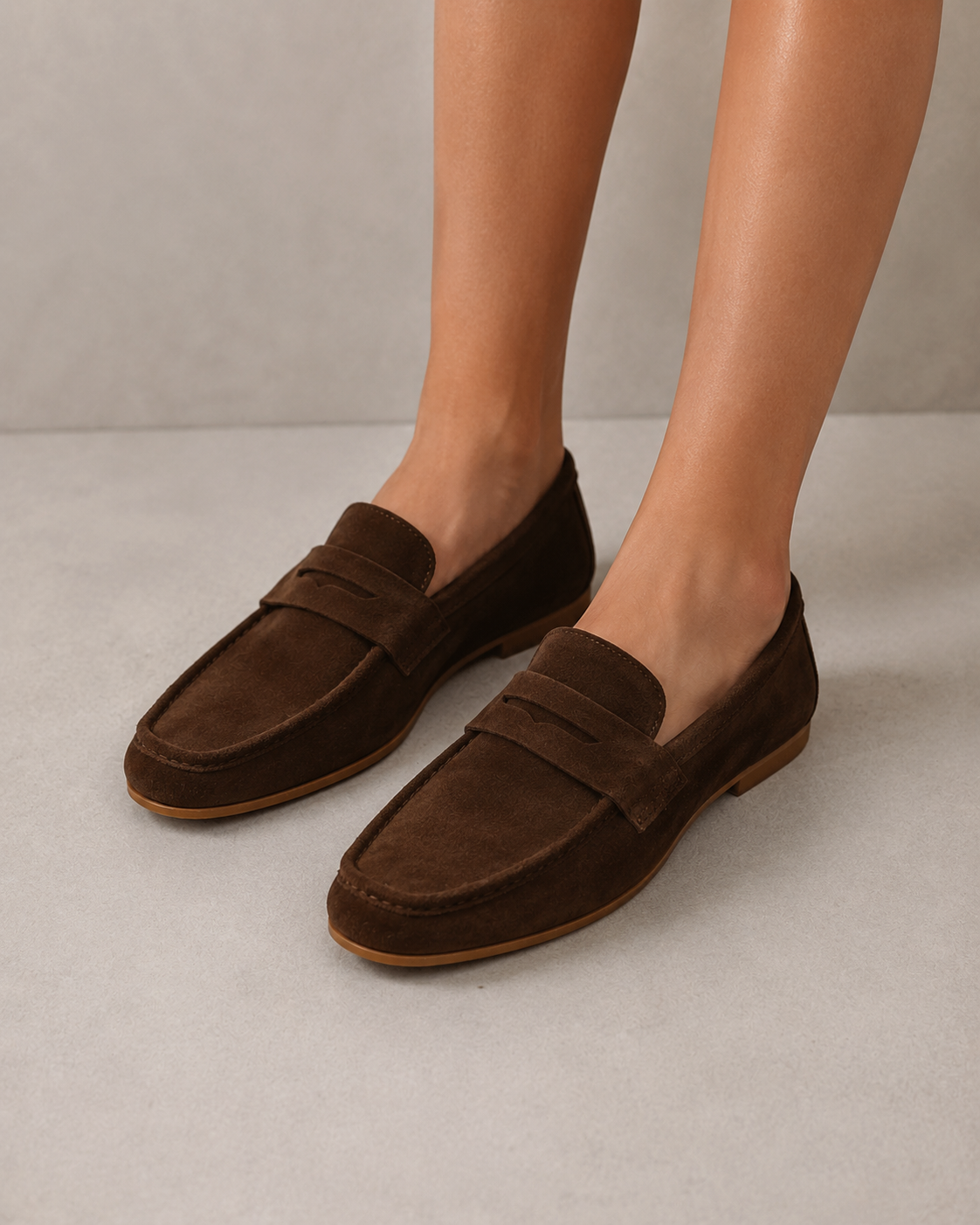 Mocassini cioccolato in Suede