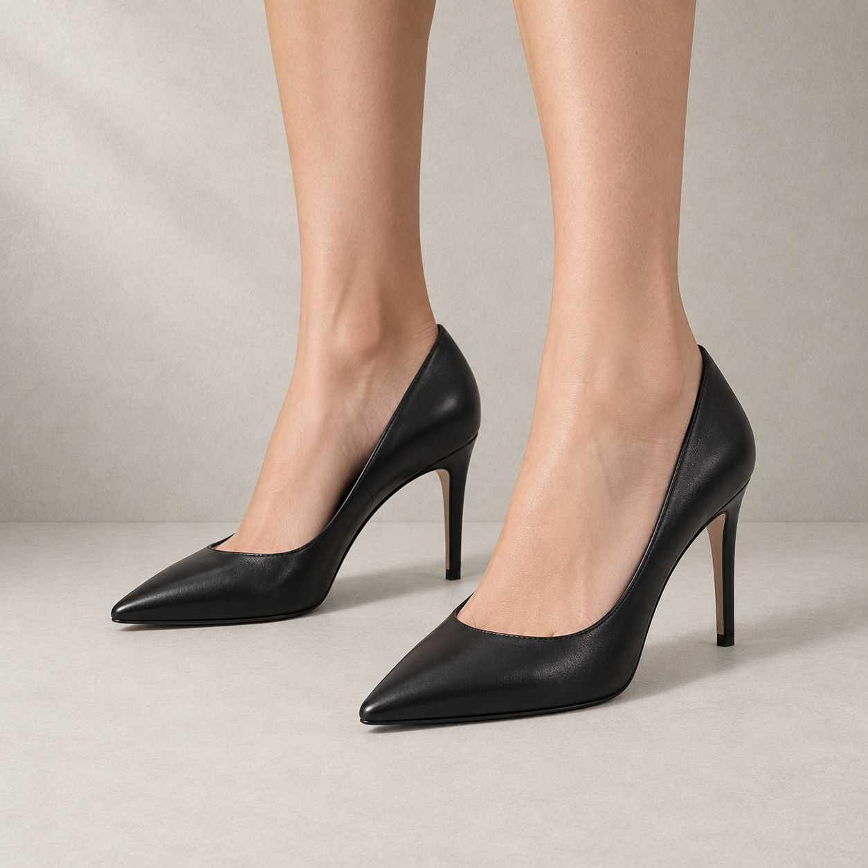 Décolleté Nere in vera pelle