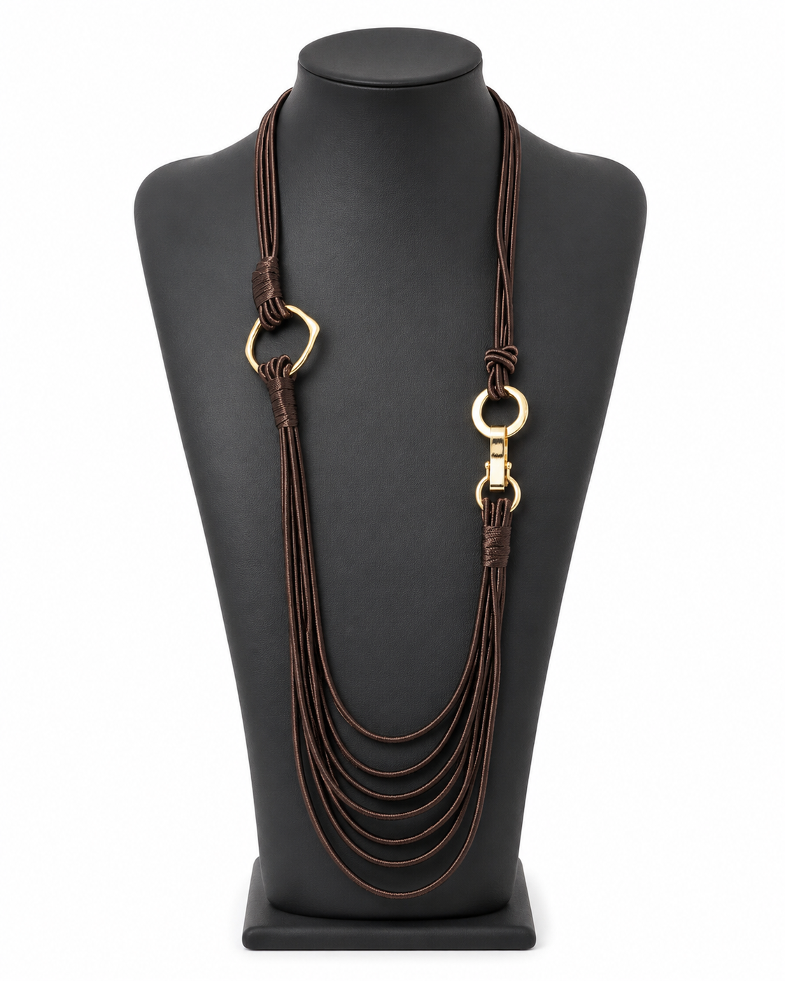 Collana nodo marrone