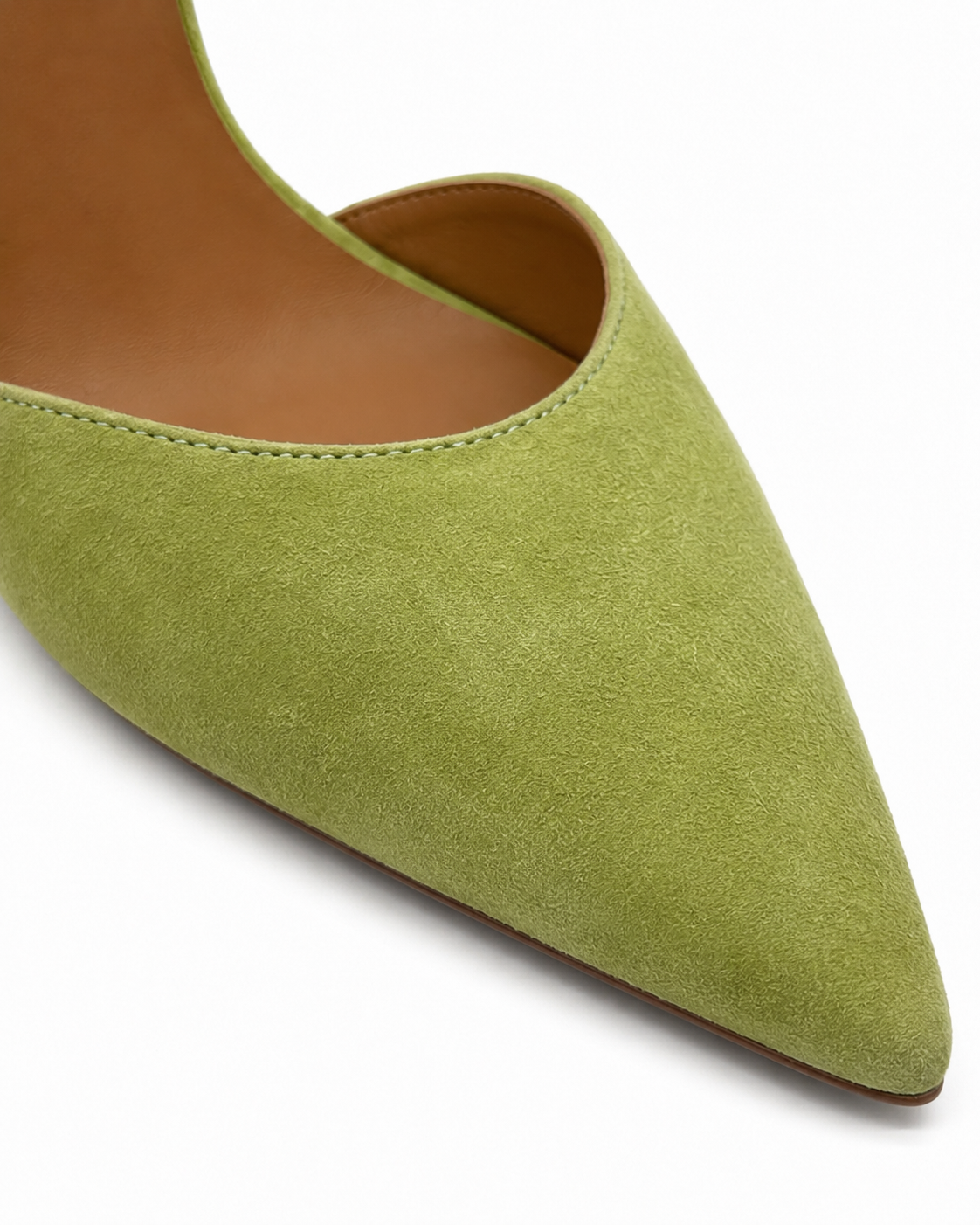 Décolleté Camille Verde Salvia in Suede