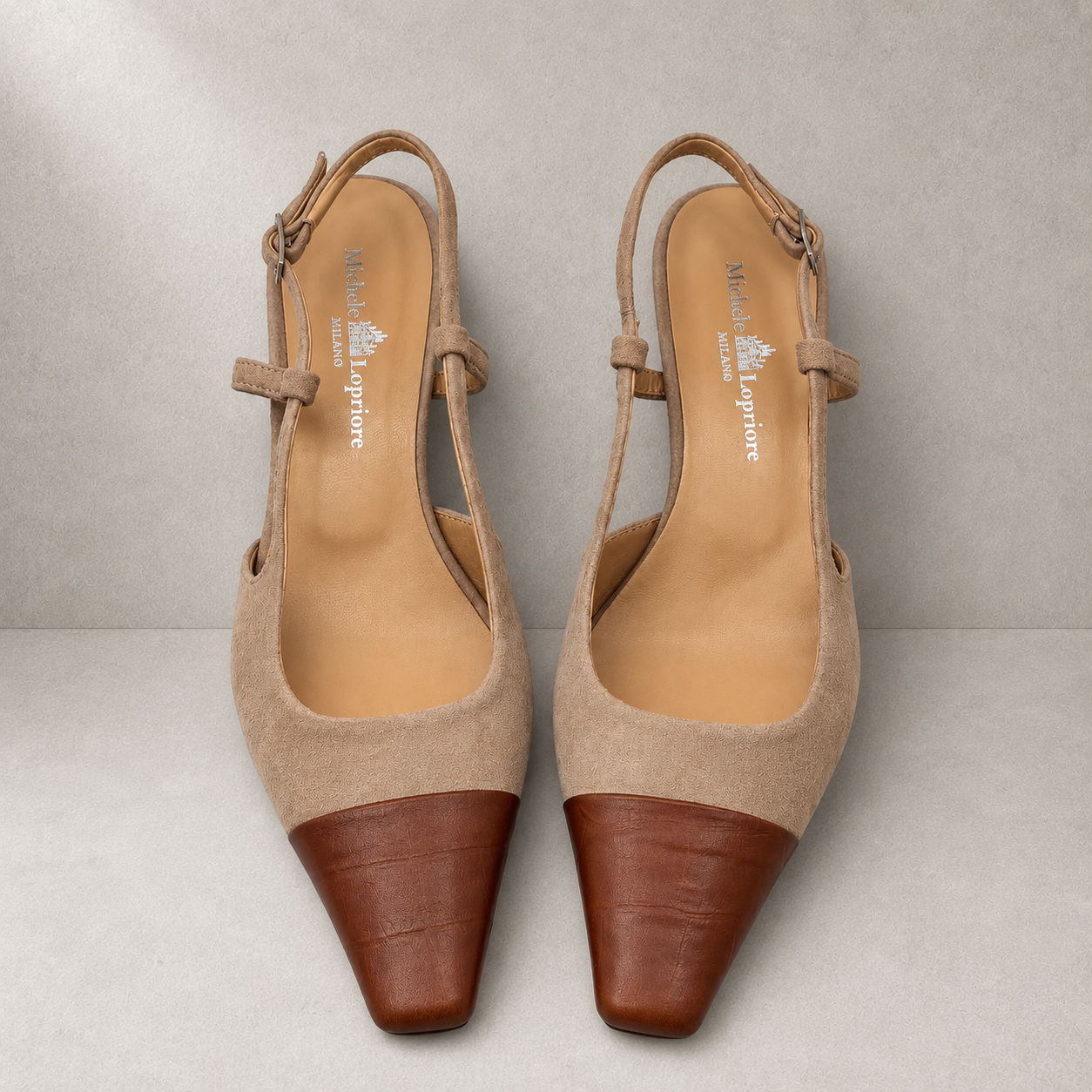 Slingback bicolore