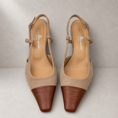 Slingback bicolore
