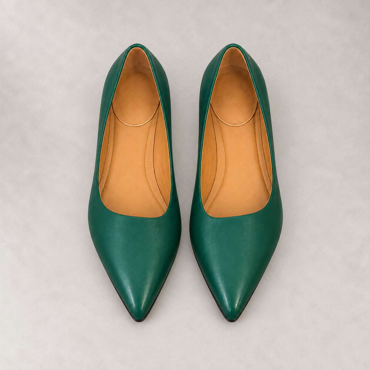 Décolleté verde smeraldo