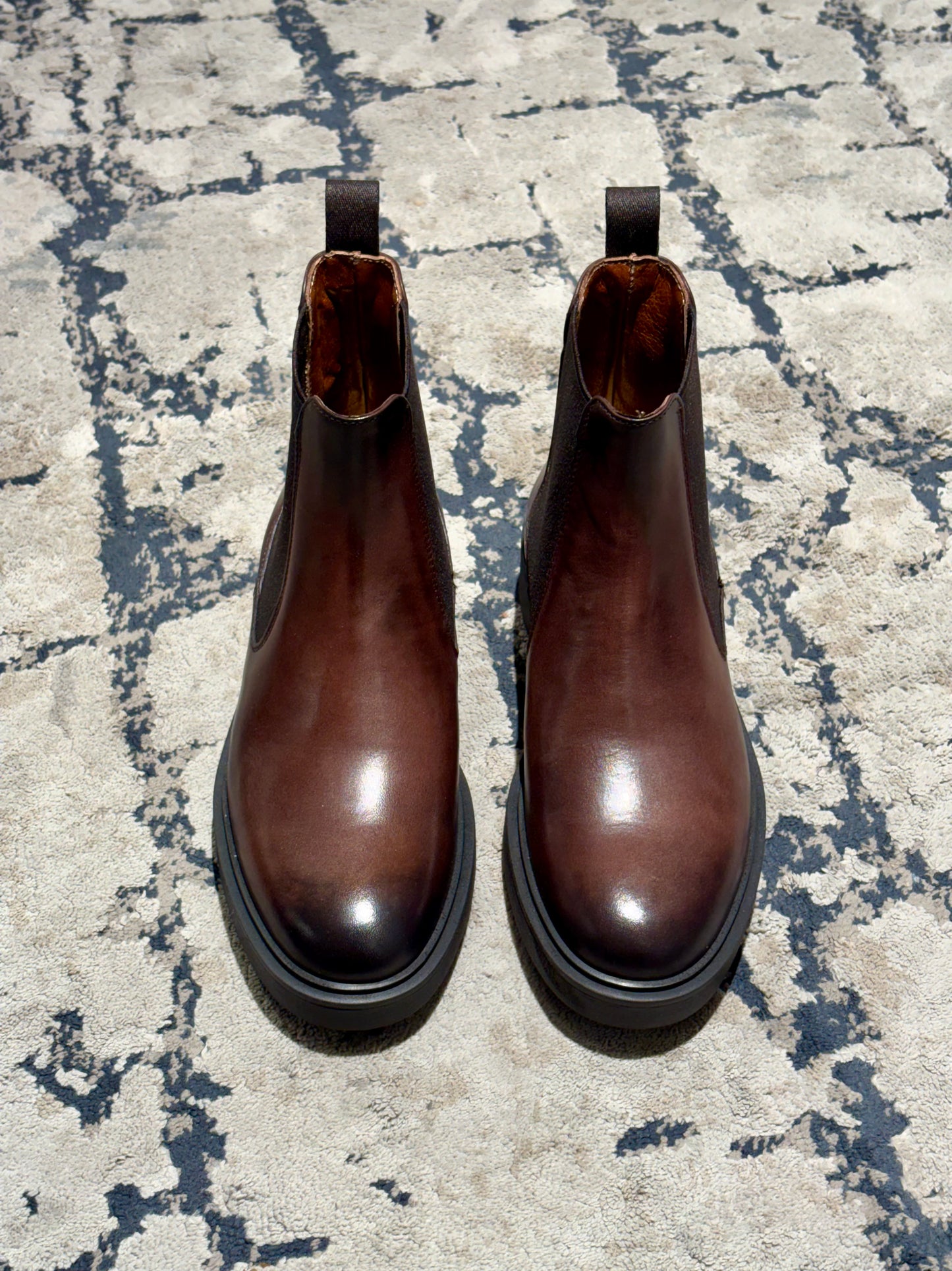 Stivaletti Chelsea in pelle marrone