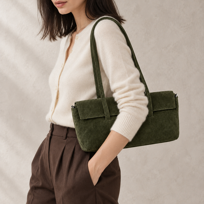 Borsa a spalla con patta
