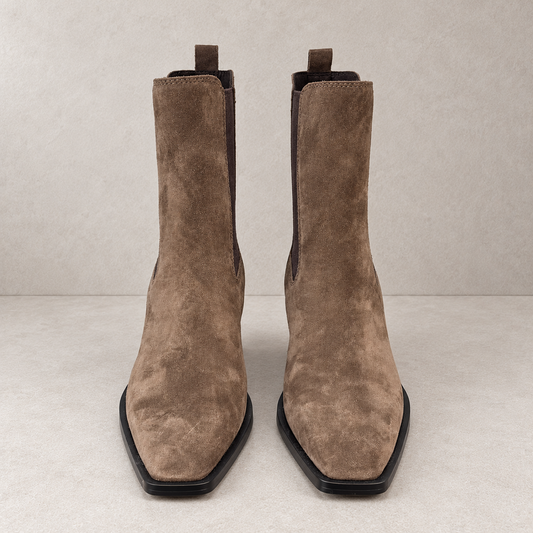 Stivaletto chelsea in suede
