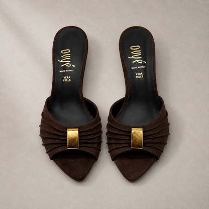 Mules in Suede
