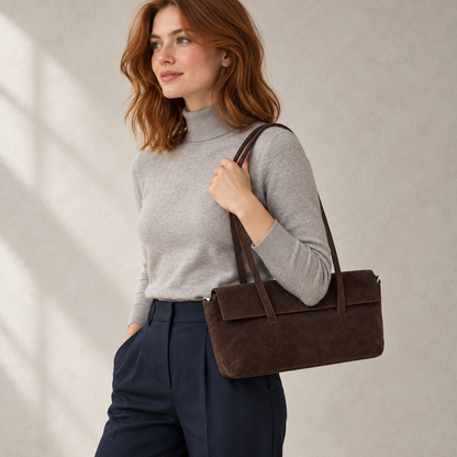 Borsa a spalla con patta