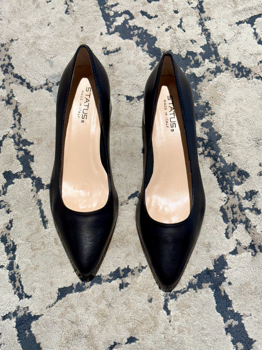 Décolleté con tacco pitonato