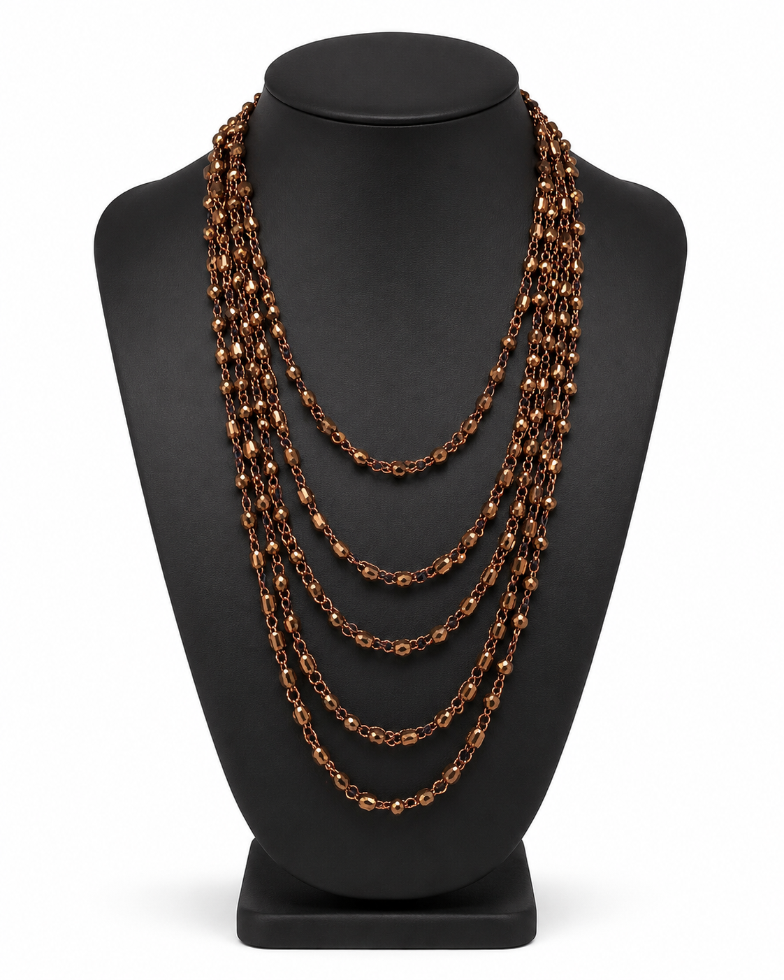 Collana cascata bronzo