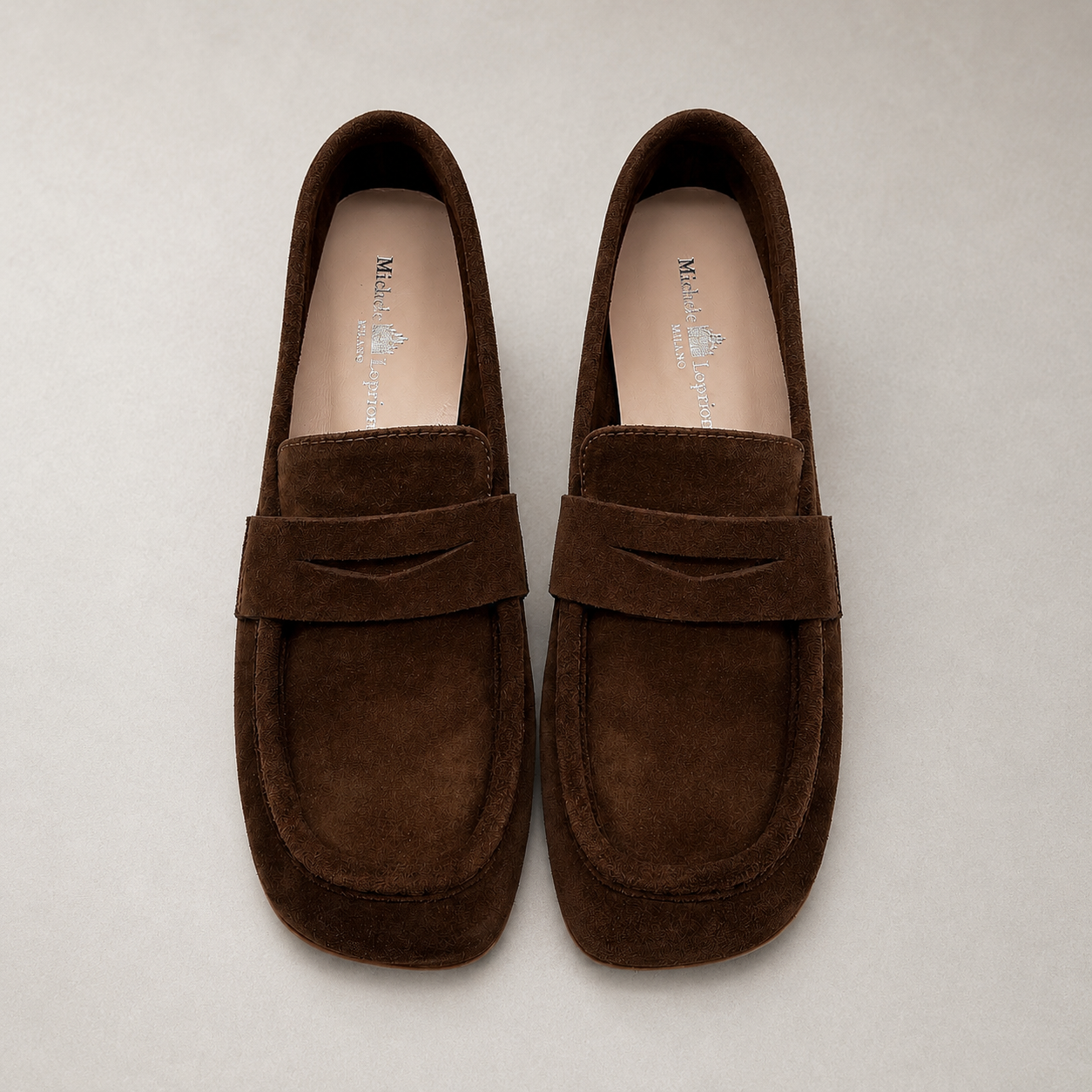 Mocassini cioccolato in Suede