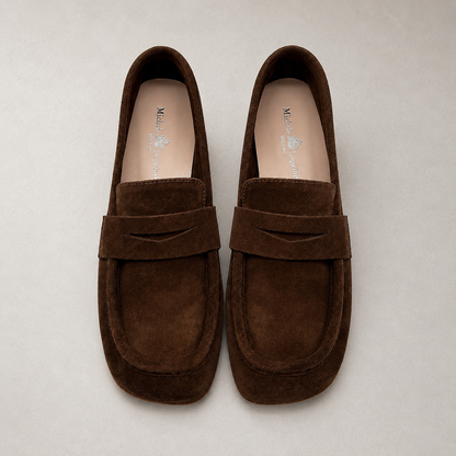Mocassini cioccolato in Suede