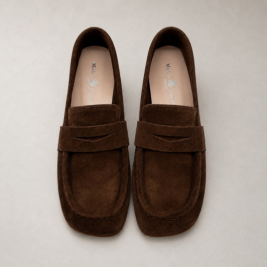Mocassini cioccolato in Suede