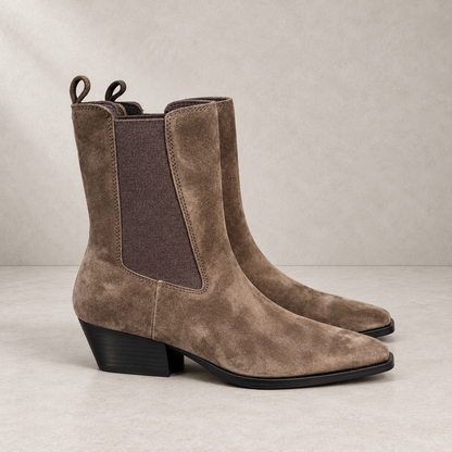 Stivaletto chelsea in suede