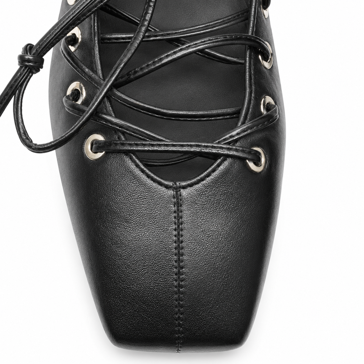 Ballerine Nere con Lacci corsetto