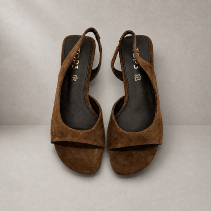Sandalo Slingback Suede