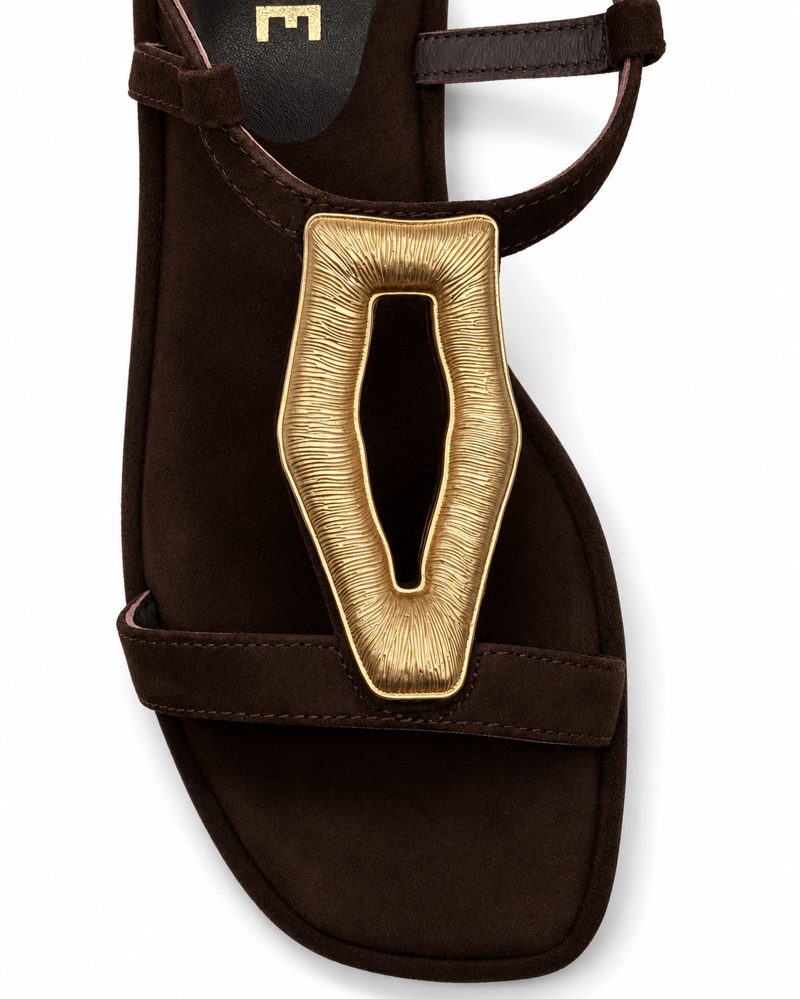 Sandali con Maxi Dettaglio Oro