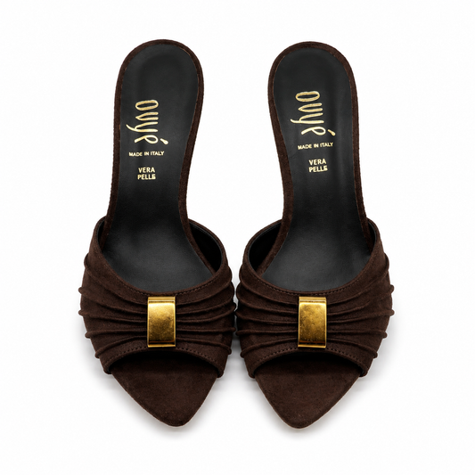 Mules in Suede