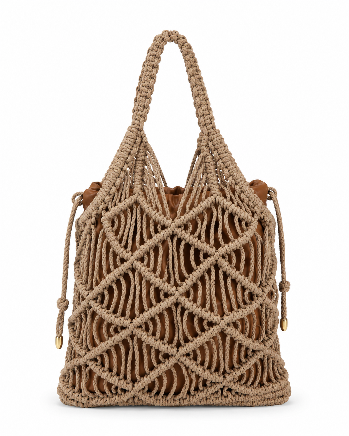 Borsa Macramè Beige