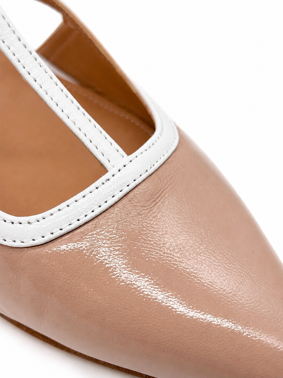 Slingback Bicolor Cipria
