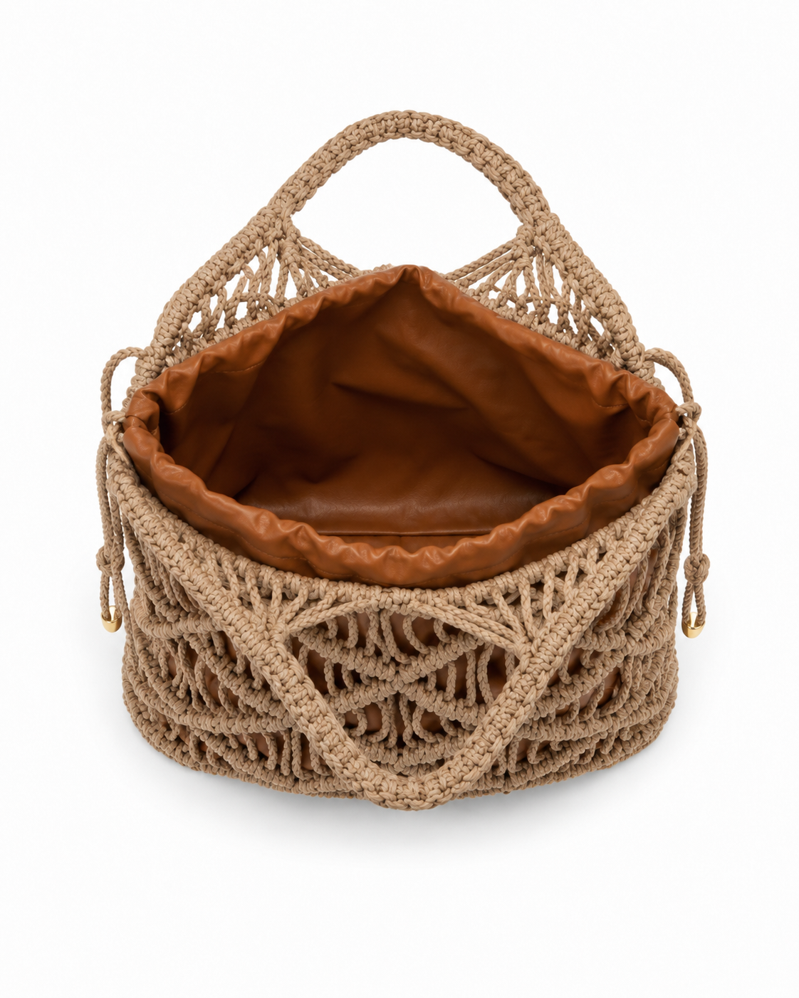 Borsa Macramè Beige