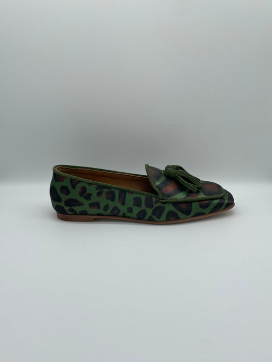 Mocassino animalier con nappine